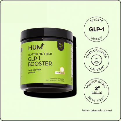 HUM Flatter Me Fiber Powder Drink Mix, 10 Servings